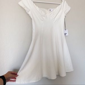 NWT Revolve By The Way Monica Fit & Flare Dress Cream
